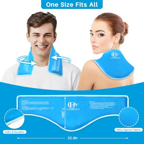 Reusable Hot/Cold Neck Ice Pack Wrap for Neck/Shoulder Pain Relief