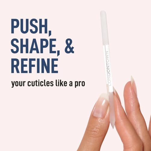 LONDONTOWN Double-Sided Glass Cuticle Pusher