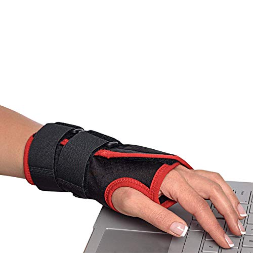 MAXAR Breathable Airprene Carpal Tunnel Wrist Support Brace, Universal Wrist Splint for right or left hand, Strong Support W/Removable Palmar Stay, No Abducted Thumb, WRS-202 XL X-Large