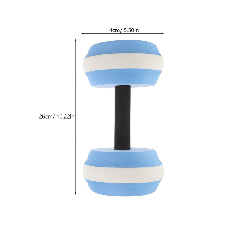 Sosoport Water Weight Dumbbell Set Water Floating Dumbbell Exercise Weight for Pool Exercise 10.2X5.5X5.5in