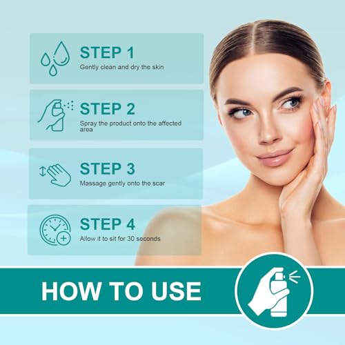 Scar Remove，Scar Remove Medical Grade Scar Spray，Etuih Scar Removal Spray，Acne Scar Treatment for Face, Acne Scars and Dark Spaot Remover, Gentle Skin Care for Acne Prone Skin (2PCS) 2pcs