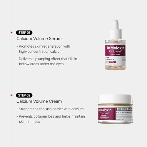 Dr.Melaxin Calcium Intense Firming Cream with Collagen & Elastin, Lifting & Volumizing Face Cream for Sagging Skin, Niacinamide for Plumping Care, 1.69 fl.oz