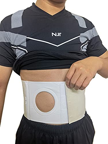 Unisex Ostomy Abdominal Binder Opening 3.14 Ostomy Belt Hernia Colostomy Belt Colostomy Bag Support Stoma Support Wrap XL 45.28 49.21 inches XL 45.28 49.21 Inch XL: 45.28-49.21 Inch - BeesActive Australia