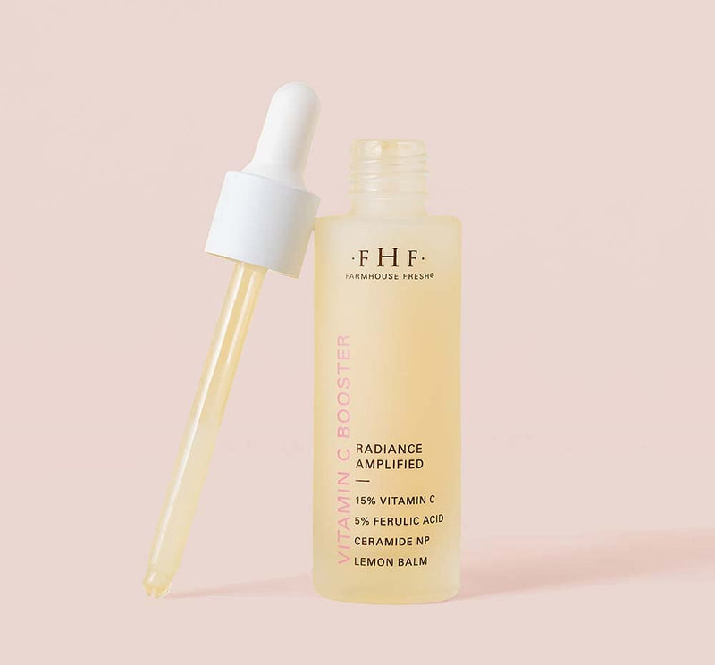 FarmHouse Fresh Vitamin C Face Serum. Hydrating & Brightening Serum, Boost Radiance & Reduce Wrinkles. Vitamin C Booster, 1 Fl. Oz.