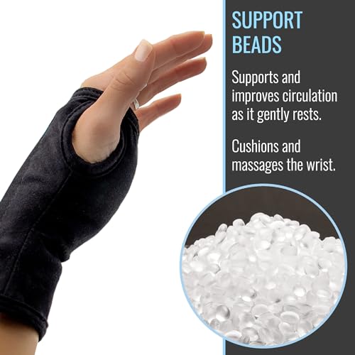 Heelbo Carpal Tunnel Wrist Brace, FSA & HSA Eligible, Carpal Tunnel Relief, Fits Left & Right Hand, Flexible Support Splint, Support Beads Improve Circulation, Medium