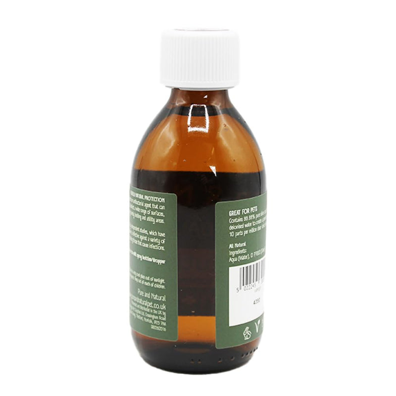 Pure & Natural Premium Colloidal Silver for Dogs, Cats, Pets - 10ppm Antibacterial & Antifungal Refill - 250ml