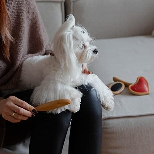 Bkemkri flea comb for dogs and cats, professional dog combs, pet comb for removing fleas, wooden handle dandruff comb, extra fine tooth comb with metal pick, multifunctional flea comb, lice comb, care comb - BeesActive Australia