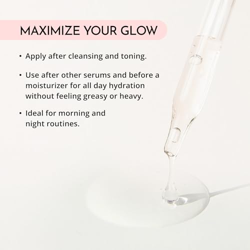 MAELOVE Hydrator Hyaluronic Acid B5 Serum with Resveratrol for Instantly Dewy Glow, Fills Fine Lines, Lightweight and Non Greasy, 1.0 fl oz 1 Fl Oz (Pack of 1)