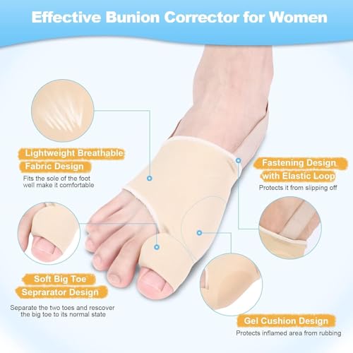 【ONE PAIR】 Bunion Corrector & Adjustable Toe Spacer for Women