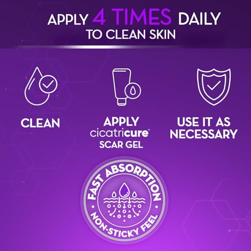 Cicatricure Advanced Scar Gel for Face & Body - Proven Results in 2 Weeks, Scar Treatment for Surgical Scars, Stretch Marks, Scars of Burns and Injuries, Acne Scar Treatment, 1 oz (28 g) - Pack of 2