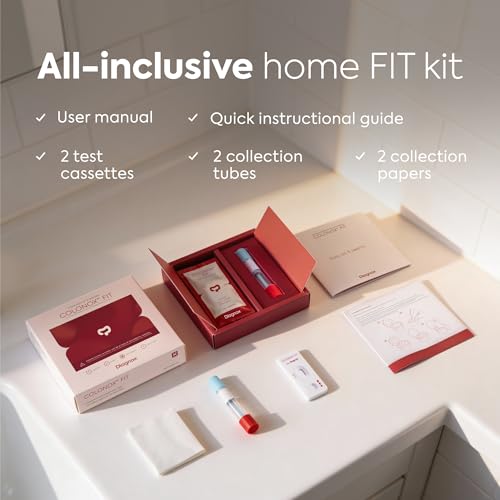 COLONOX At-Home Colon Screening Test Kit, Fecal Occult Blood Test, 2 Tests 2 Pack