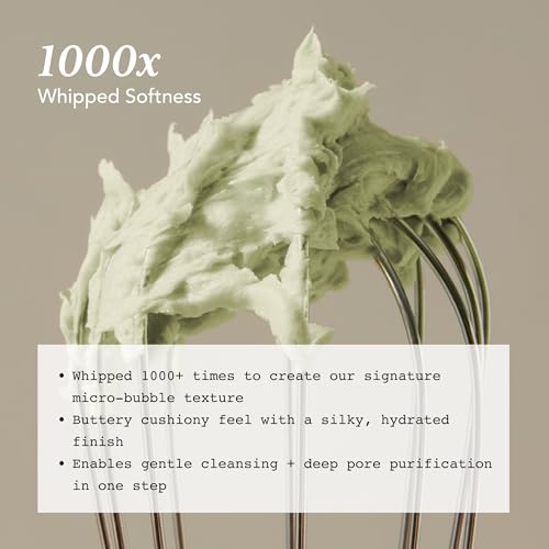 Whipped Korean Skincare Face Wash, Doubles as a Face Mask, Mugwort Tea Tree, Deep Cleansing Vegan Facial Cleanser for Oily Skin and Pore Care with Matcha, Centella Asiatica, Niacinamide