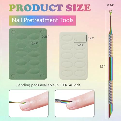 Color Titanium-Circle Bevel Shovel Double Head Cuticle Remover Pusher, Double head design Cuticle Pusher Tool, Nail Cuticle Remover, Cuticle Tools Suitable for professional manicurists and home use