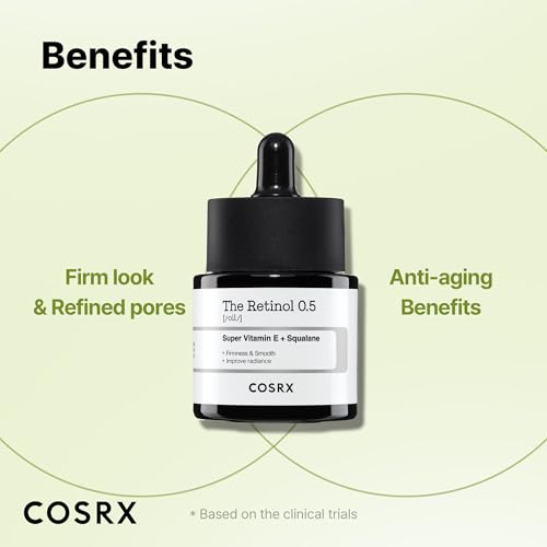 COSRX Retinol 0.5 Oil, Anti-Aging Serum, Fine Lines & Firmness(0.67 fl.oz)