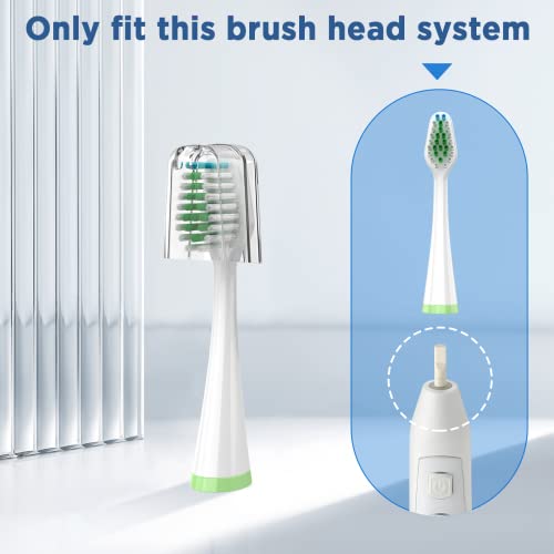 Replacement Toothbrush Heads for Waterpik Complete Care 5.0/9.0, 10 Count White 1 Count (Pack of 10)