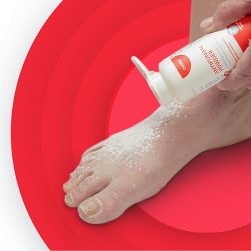 Antifungal Powder - 2% Miconazole Nitrate Treatment for Athlete’s Foot, Jock Itch & Ringworm, Talc-Free Moisture Control, Relieves Itching, Burning & Chafing - 2.5 oz Pack of 1