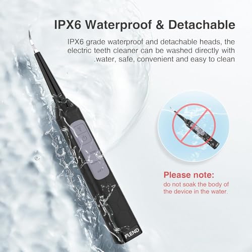 Plaque Remover for Teeth, Dental Care Device 3 Adjustable Modes Teeth Cleaning Kit with 2 Replaceable Clean Heads for Tartar & Calculus Remover