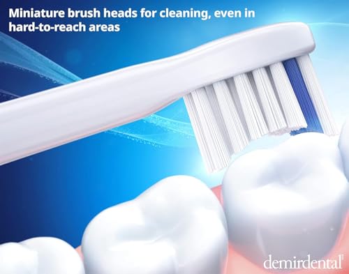 Toothbrush Heads Mini Hard Compatible with Philips Sonicare Toothbrush Heads - Small Replacement Heads - Small Brush Heads - White - Replaces HX7048-8 Pack Us Version 8 Count (Pack of 1)