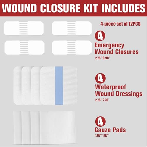 Emergency Wound Closure Strips - Dotodo 4PCS - (HSA or FSA Eligible)