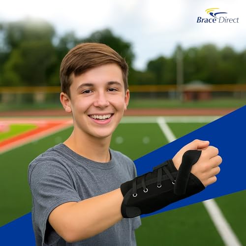 Brace Direct Kids Lace-up Wrist Brace for Carpal Tunnel, Tendonitis, Sprain Right 6"