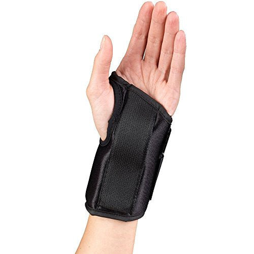 OTC Wrist Splint, 6-Inch Petite or Youth Size, Wrist Sprains, Post Cast Removal, Lightweight Breathable, Medium, 6 Inch (Left Hand) Medium (Pack of 1) 6 Inch (Left Hand)