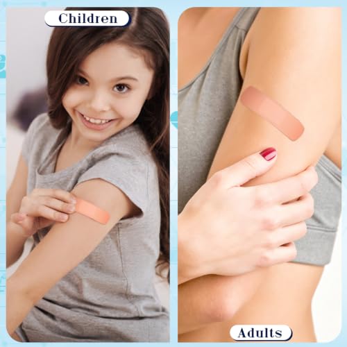YIXIN 2000 Pcs 3/4" x 3" Adhesive Bandages Waterproof Breathable Band Aid, Suitable for Sensitive Skin, Suitable for Homeless Care Supplies, First Aid Kits, School Nurses, Enterprises, Etc