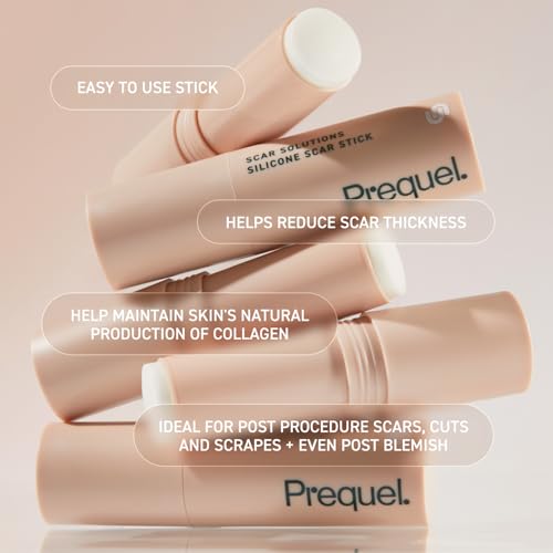 Prequel Skin - Scar Silicone Stick Solutions 60% - Thick Silicone for Scars 0.2 Ounce