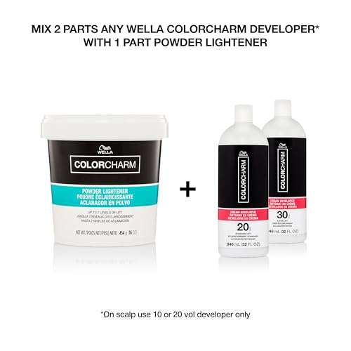 COLORCHARM Powder Hair Lightener | Up to 7 Levels of Lift | Dust Free 16 Ounce (Pack of 1)