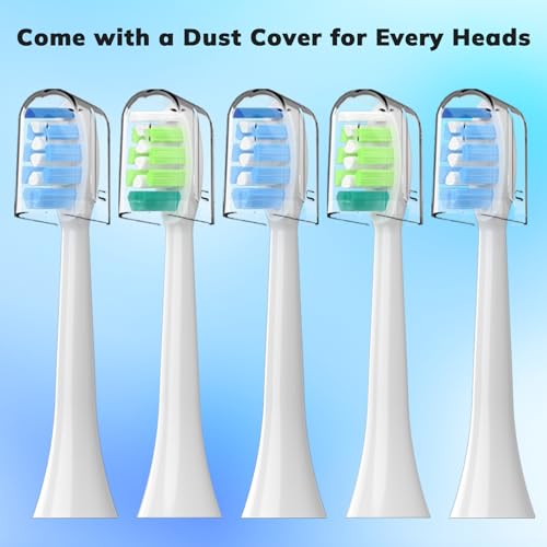 Toothbrush Replacement Heads for Philips Sonicare 16(Green and Blue) Pack Soft Replacement Electric Toothbrush Head Compatible with Philips Sonicare Electric Toothbrush Blue and Green