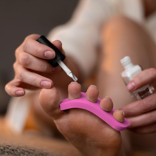 DecorRack 10 Piece Pedicure Kit, Professional Foot Care Set, Pink