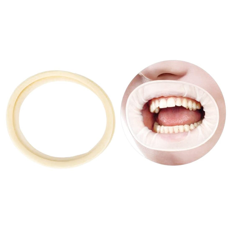 10 pcs Dental O Shape Rubber Dam Mouth Opener, Intraoral Cheek Retractors for Surgery Tool White