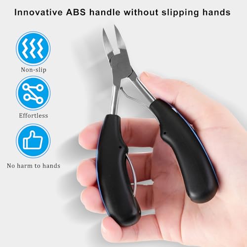 Long Handle Heavy-Duty Toenail Clippers for Thick & Ingrown Nails, Seniors