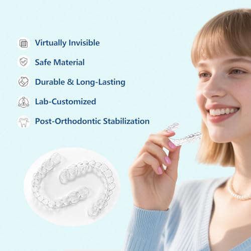 Custom Retainer, Clear Replacement Retainers for Teeth (One Upper Retainer) One Upper Retainer