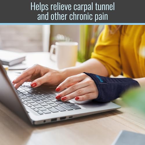 Heelbo Carpal Tunnel Wrist Brace, FSA & HSA Eligible, Carpal Tunnel Relief, Fits Left & Right Hand, Flexible Support Splint, Support Beads Improve Circulation, Medium