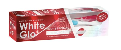 White Glo Extra Strength Whitening Toothpaste Professional Choice (100ml) - Pack of 6