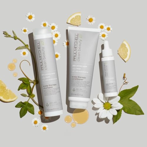 Paul Mitchell Clean Beauty Scalp Therapy Drops, Ultra-Lightweight Scalp Serum Soothes + Nourishes All Hair Types, Especially Dry, Oily + Sensitive Scalps, 1.7 fl. oz.