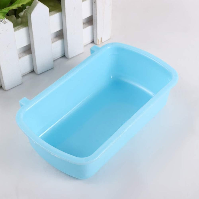 Small Animal Feeder Bowl, Hanging Cups for Birds, Hamsters, Mice, Rats, Bath Food Water Bowls, Blue - BeesActive Australia
