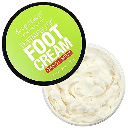 Deep Steep Candy Mint Foot Cream, 6oz 6 Ounce (Pack of 1) - BeesActive Australia