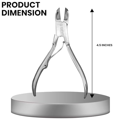 Nail Pliers for Ingrown & Thick Toenails – Professional Heavy Duty Stainless Steel Nail Cutter for Pedicure & Foot Care (Small) Small