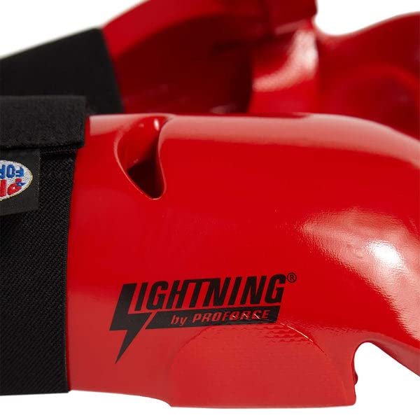 Pro Force Lightning Punches Karate Sparring Gloves - Red - X-Large