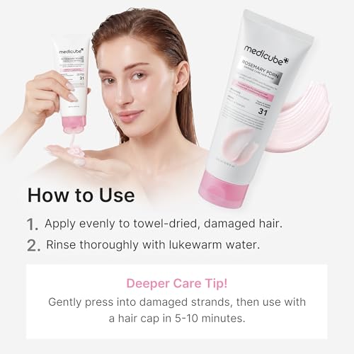 medicube Rosemary PDRN Deep Damage Care Hair Mask, 6.76 fl.oz