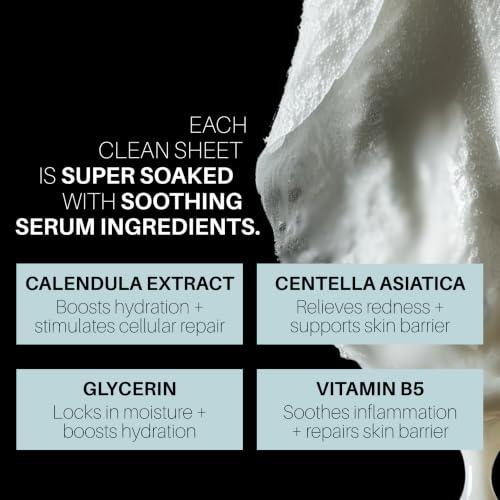4AM Clean Sheets Hydrating Micellar Skincare Wipes for Face, No Rinse, 30ct