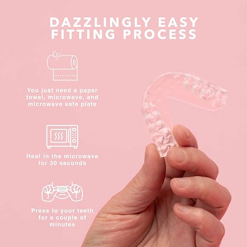 Disco Dreams 2 Pack Customizable Night Guard - Protection from Teeth Grinding, At Home Fitting Experience for Nighttime Teeth Grinding & Clenching (Adult, Clear)