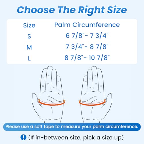 Velpeau Flexible CMC Thumb Brace for Arthritis Pain Relief Support, Right M Right Hand Medium