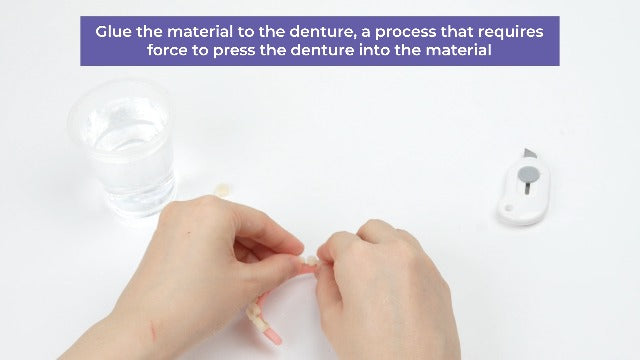 Denture Do it Yourself Full Set of Top and Bottom Fake Teeth, for Improve Smile，DIY Denture Kit- Natural Looking Emergency Replacement Solution, Customized Dentures(Universal Size)-250604-2