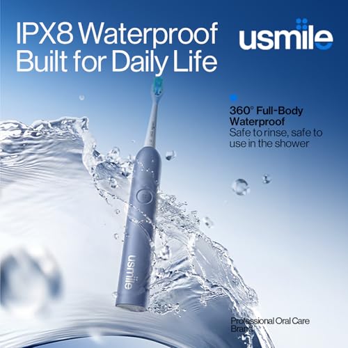 usmile P10S Sonic Electric Toothbrush, 180-Day Battery, Blue