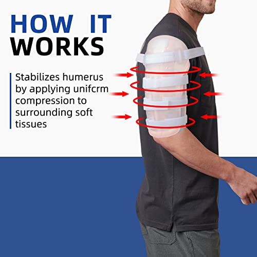 Sarmiento Brace - Humeral Shaft Fracture Splint Humeral Fracture Brace for Broken Upper Arm Shoulder Bicep Left/Right Arm Long-Bone Humerus Fracture for Men and Women (XL) XL
