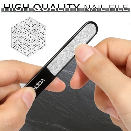 Vepkuso Nail Clippers for Seniors, Wide Jaw Fingernail Clippers and Angled Head Toenail Clippers for Thick Nail, Professional German Nail Clippers for Men, Women&Pregnant，Black Black(2 Pack)