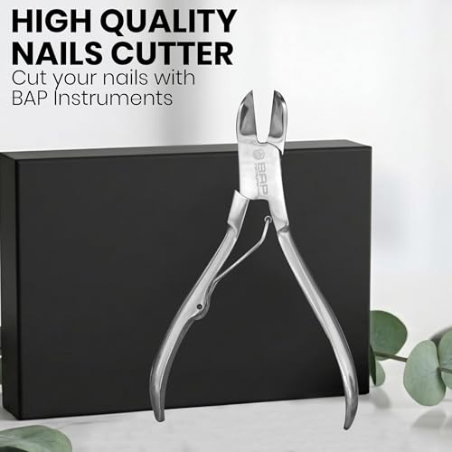 Nail Pliers for Ingrown & Thick Toenails – Professional Heavy Duty Stainless Steel Nail Cutter for Pedicure & Foot Care (Small) Small