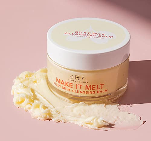 FarmHouse Fresh Cleansing Balm. Makeup Remover, Vitamin C Cream. Make It Melt Silky Milk Cleansing Balm, Travel Size Face Wash. 3 Fl Oz